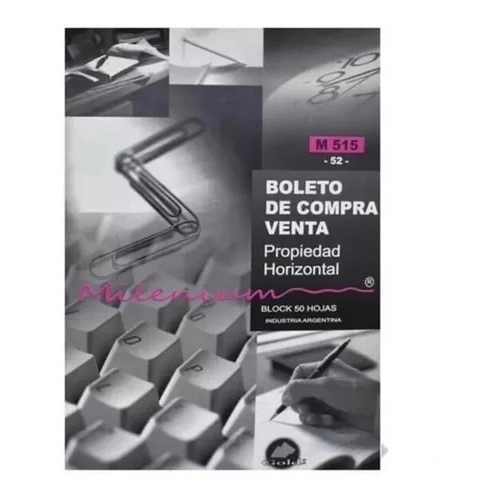 BOLETO DE COMPRA/VENTA PROPIEDAD HORIZONTAL M515