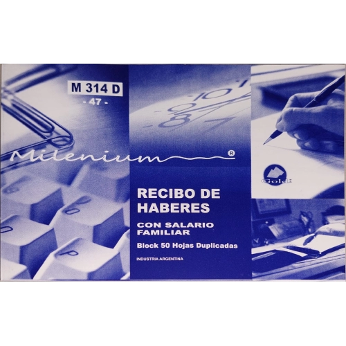 RECIBO HABERES x50h.M314