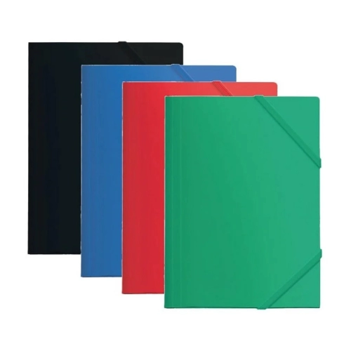 CARPETA  RIDEO POLIPROPILENO 3 SOLAPAS CON ELASTICO DOBLE OFICIO