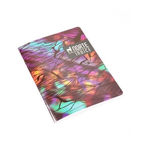 CUADERNO NORTE CON INDICE COSIDO (16 x 21) TAPA FLEXIBLE x50h.