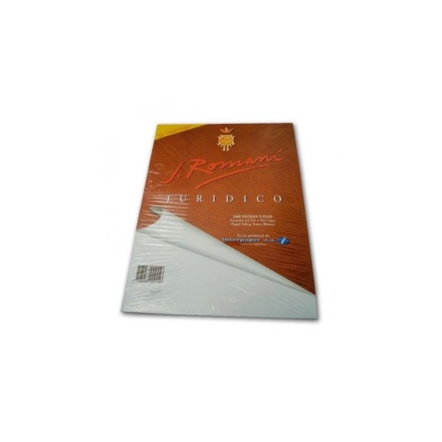 R.HOJA NOTARIAL ROMANI LISO X100h. A4 CON MARGEN