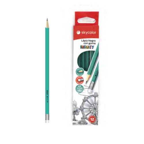 LAPIZ SKYCOLOR HB CON GOMA