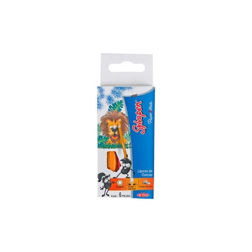 LAPICES DE COLORES SYLVAPEN x 6 CORTOS