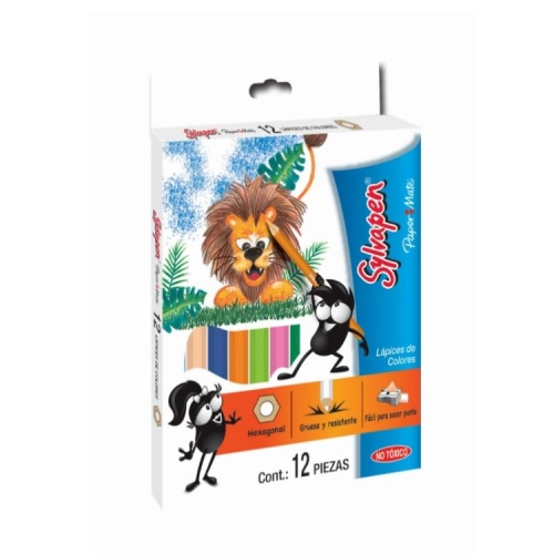 LAPICES DE COLORES SYLVAPEN x12 CORTOS