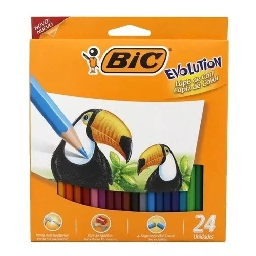 LAPICES DE COLORES BIC x24 LARGO