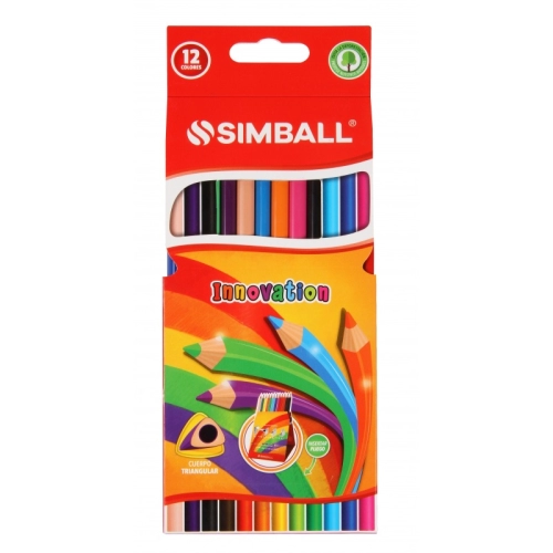 LAPICES DE COLORES SIMBALL INNOVATION x12 LARGO