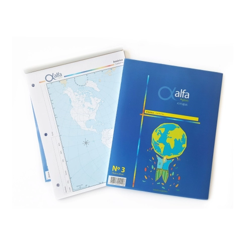 MAPA ALFA N*3 CONTORNO PLANISFERIO