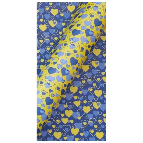 CARTULINA ALFA CORAZONES AZUL / AMARILLO 91605