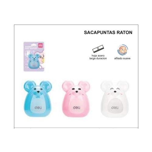 SACAPUNTAS PLASTICO RATON