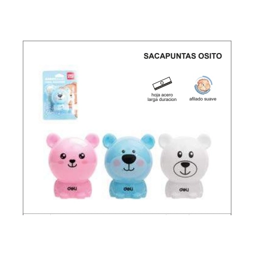 SACAPUNTAS PLASTICO OSO