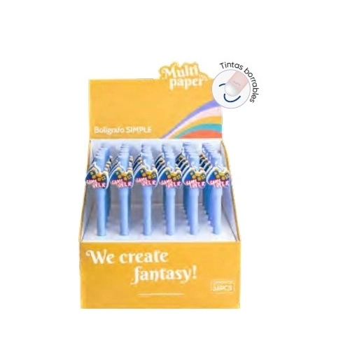 BOLIGRAFO BORRABLE TINTA AZUL GAME 179