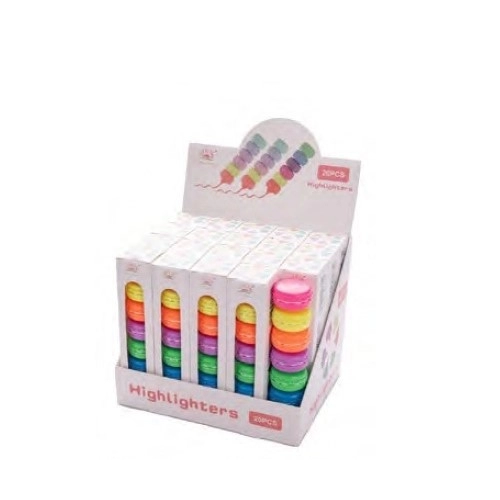 MINI RESALTADOR MACARON BLISTER x6