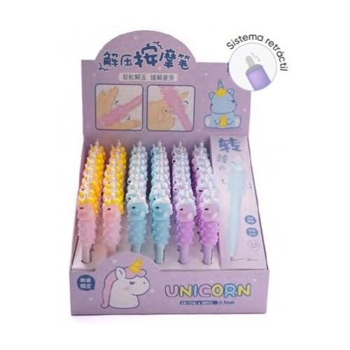 BOLIGRAFO RETRACTIL UNICORNIO BEBE