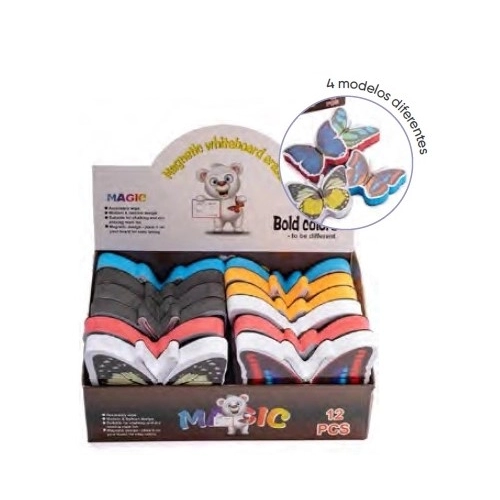 BORRADOR PIZARRA CON IMAN MARIPOSA