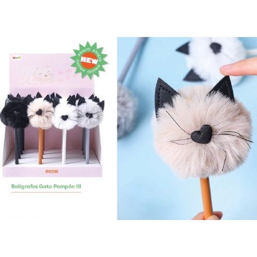 BOLIGRAFO GATO POMPON WERO 3027