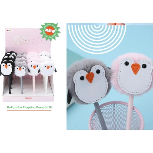 BOLIGRAFO PINGUINO POMPON WERO 3028