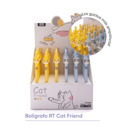 BOLIGRAFO RETRACTIL CAT FRIEND 440