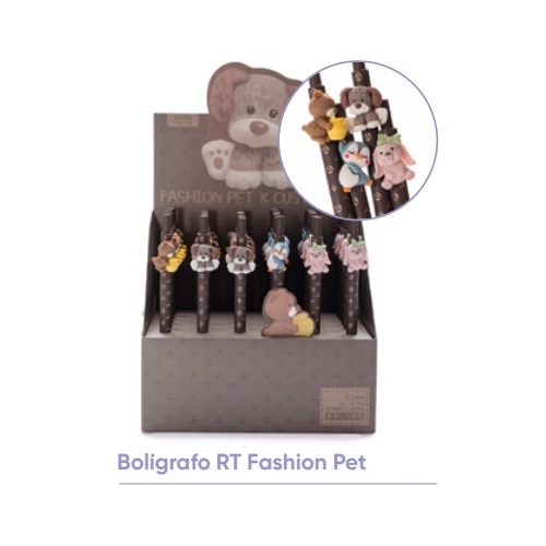 BOLIGRAFO RETRACTIL FASHION PET 446