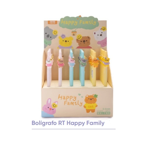 BOLIGRAFO RETRACTIL HAPPY FAMILY 447
