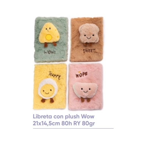 LIBRETA WOW PLUSH STA 21x14,5cm. 460 x80h.R.