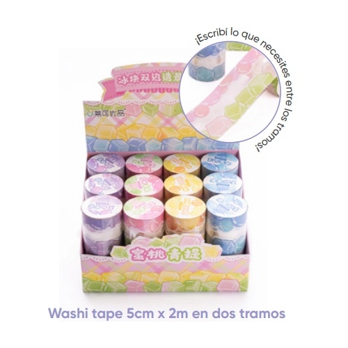 WASHI TAPE 5cm. x2m. EN DOS TRAMOS 260