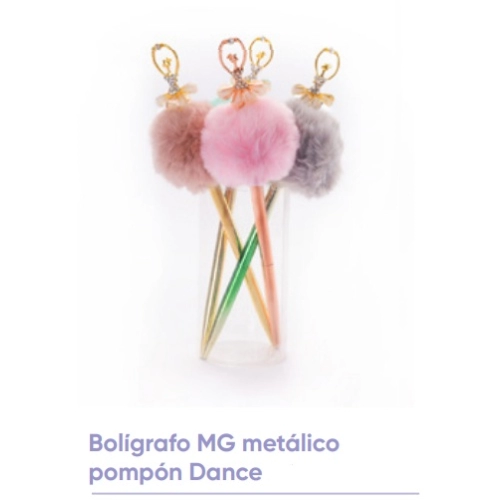 BOLIGRAFO METALICO POMPON DANCE 398