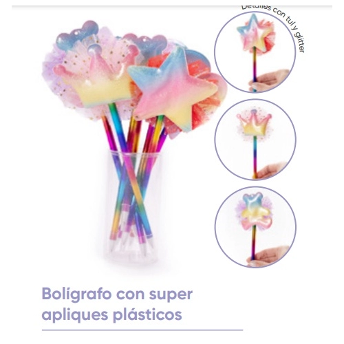 BOLIGRAFO CON SUPER APLIQUES PLASTICOS 415