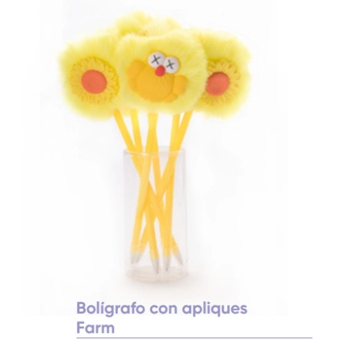 BOLIGRAFO CON APLIQUES FARM 417