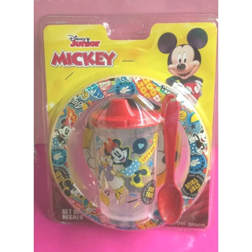 BLISTER BOWL + VASO TAPA TOMADORA MICKEY