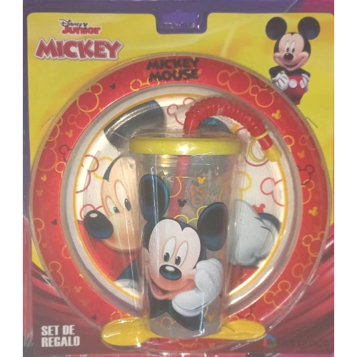 BLISTER PLATO + VASO SPORT MICKEY