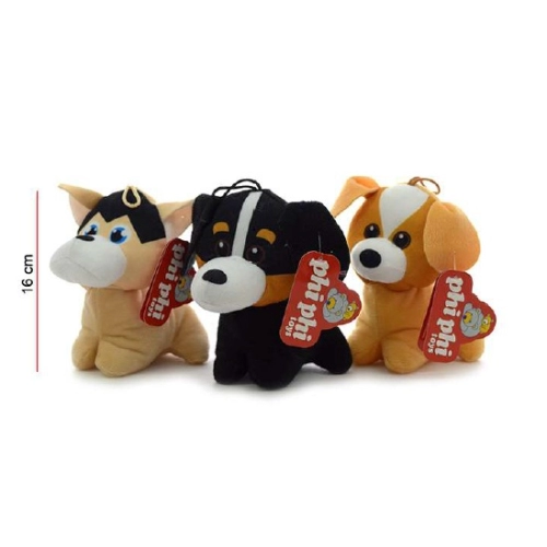 PELUCHE PERROS DE RAZA 16cm. 4468