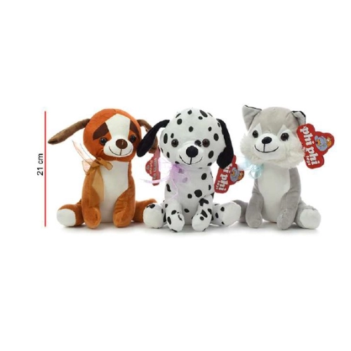 PELUCHE PERROS DE RAZA 21cm. 5403
