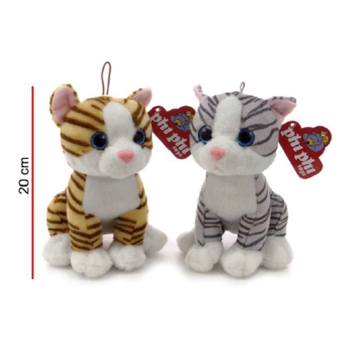 PELUCHE GATO SENTADO 20cm. 3992