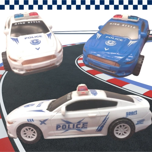 AUTO POLICIA A FRICCIÓN 8 MODELOS F 8571