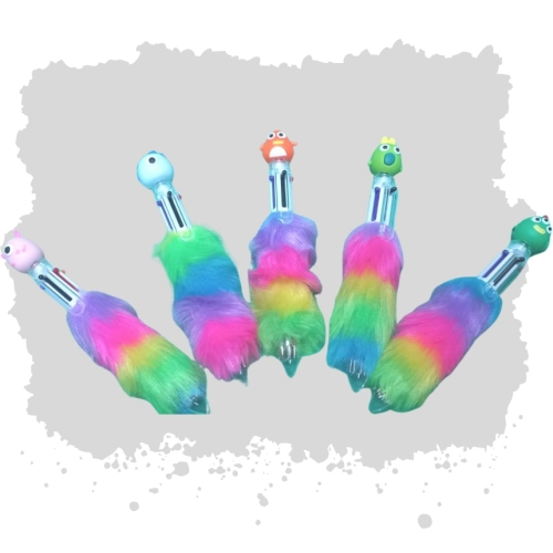 BOLIGRAFO 6 COLORES PLUSH MONSTER VIVE
