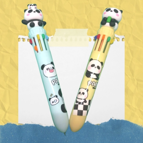 BOLIGRAFO 10 COLORES PANDA