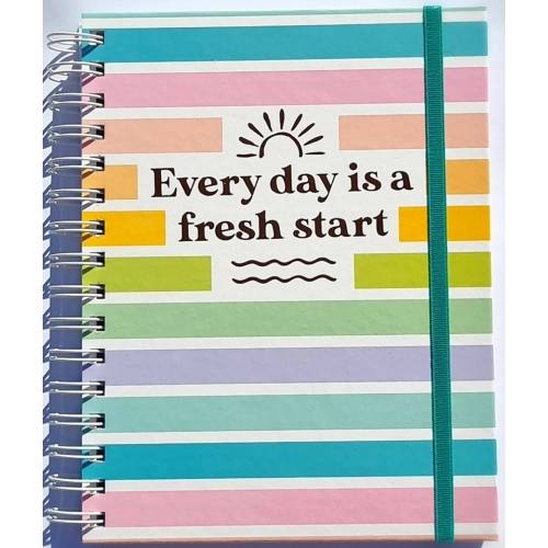 CUADERNO A4 (21 x 29.7) TAPA DURA x120h. CON ELASTICO GLOSS EVERY DAY