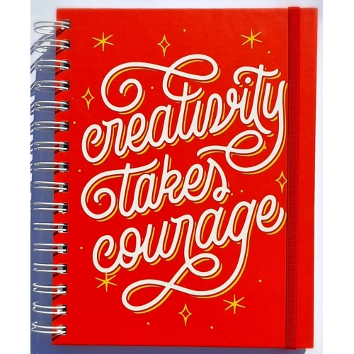 CUADERNOS A5 (14.8 x 21) TAPA DURA x120h. RAYADO CON ELASTICO GLOSS CREATIVITY