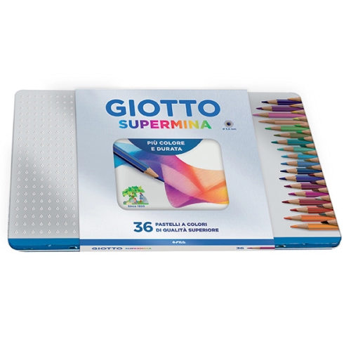 LAPICES DE COLORES GIOTTO SUPERMINA LATA x36