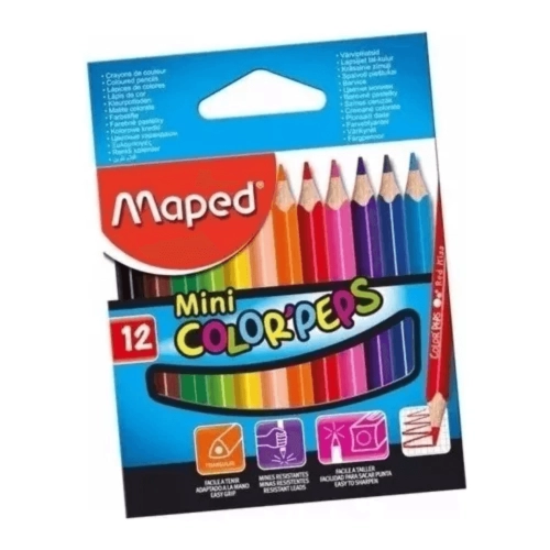 LAPICES DE COLORES MAPED x12 CORTO