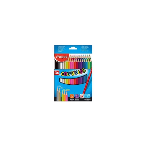 LAPICES DE COLORES MAPED x36 LARGO