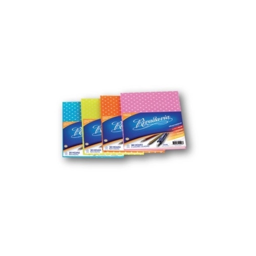 CUADERNO RIVADAVIA x50h. RAYADO LUNARES
