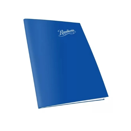 CUADERNO RIVADAVIA x48h. RAYADO TAPA FLEXIBLE AZUL