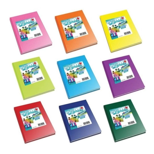 CUADERNO LAPRIDA FORRADO x98h. RAYADO TAPA DURA