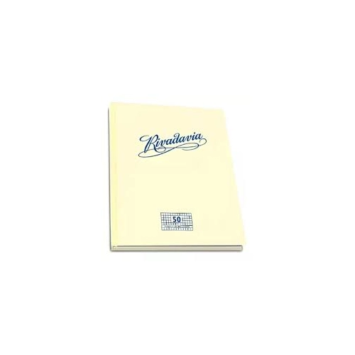 CUADERNO RIVADAVIA x50h. CUADRICULADO TAPA DURA
