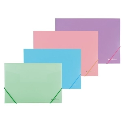 CARPETA LAMA POLIPROPILENO 3 SOLAPAS CON ELASTICO OFICIO