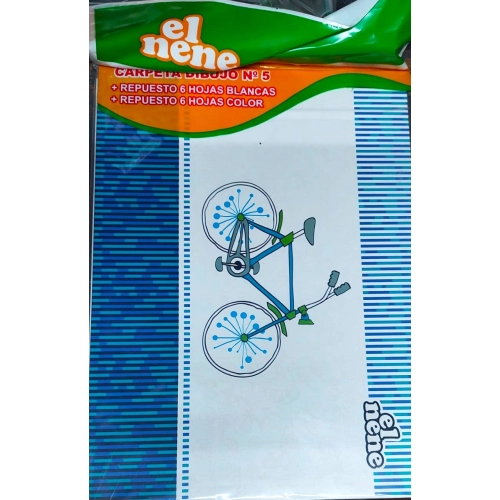 CARPETA N*5 EL NENE BLANCO x6h. COLOR