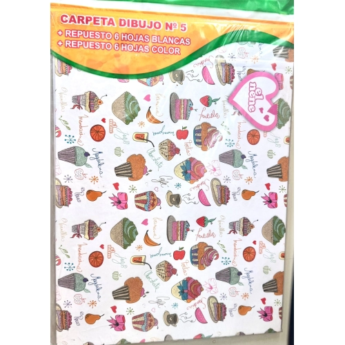 CARPETA N*5 EL NENE BLANCO x6h. COLOR