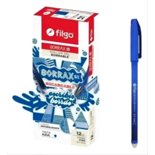 ROLLER GEL FILGO BORRAX AZUL 