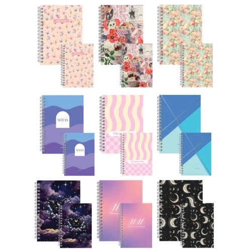 CUADERNO BE POSITIVE A5 (15 x 21) TAPA DURA x100h. RAYADO VARIOS